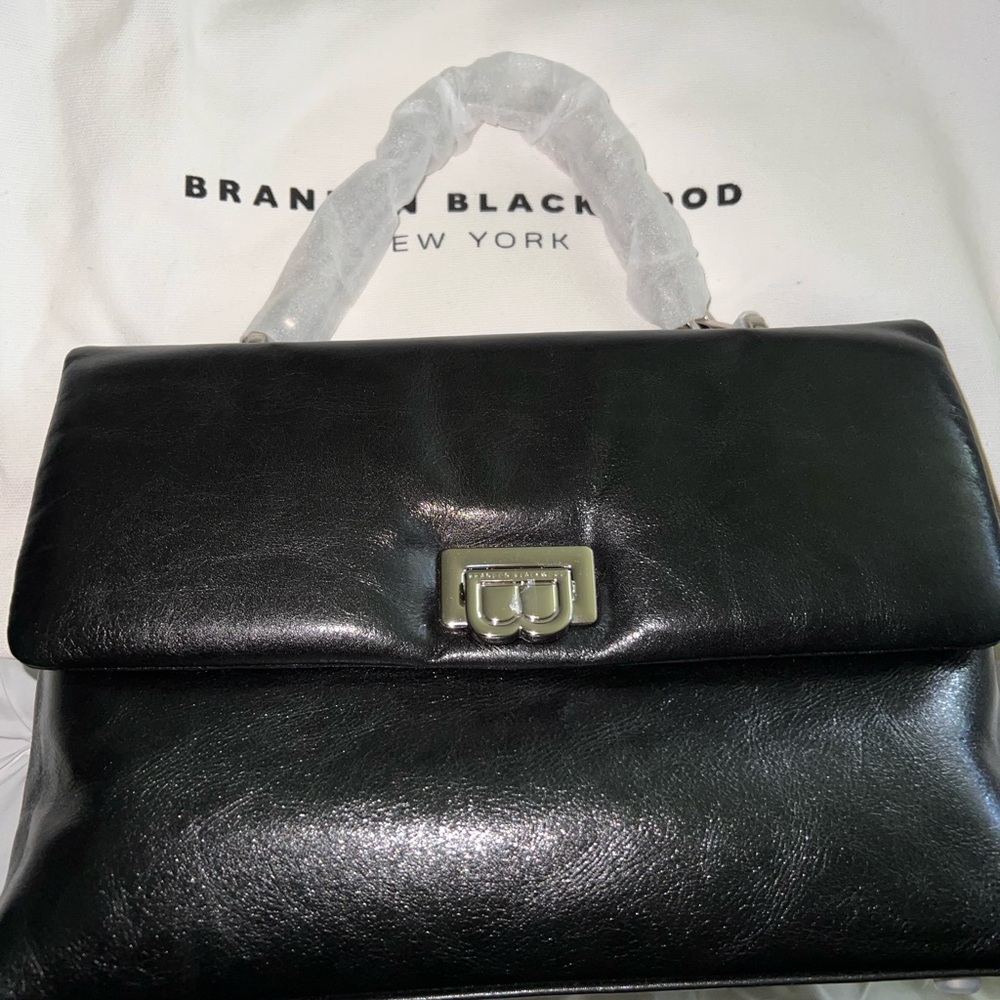 Brandon Blackwood Black Leather Handbag